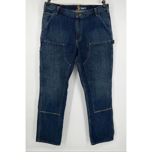 Carhartt Mens Rugged Flex Relaxed Double Front Utility Jeans Size 38 x 34 103328